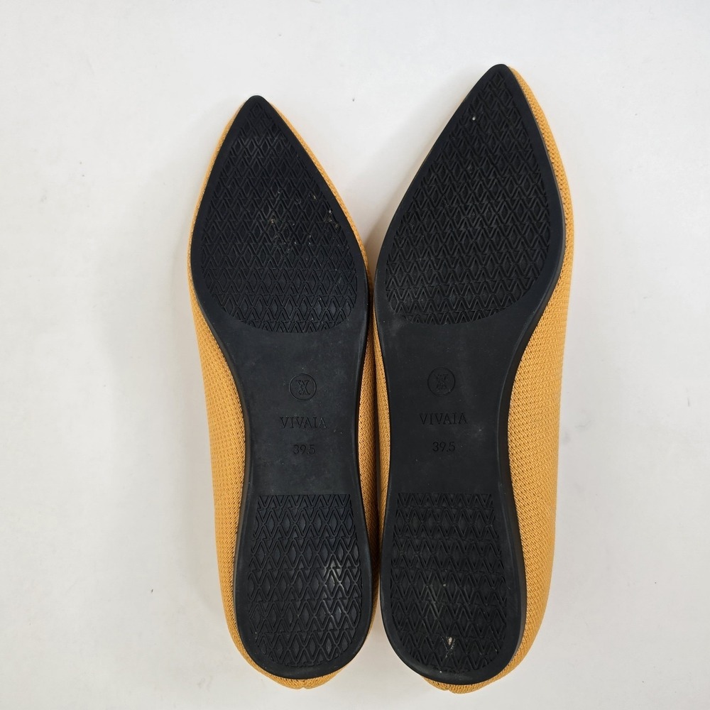 Vivaia Aria 5 Pointed-Toe Ballet Flats Shoes Ginger Yellow Women's 9 39.5 Womens - Picture 9 of 13